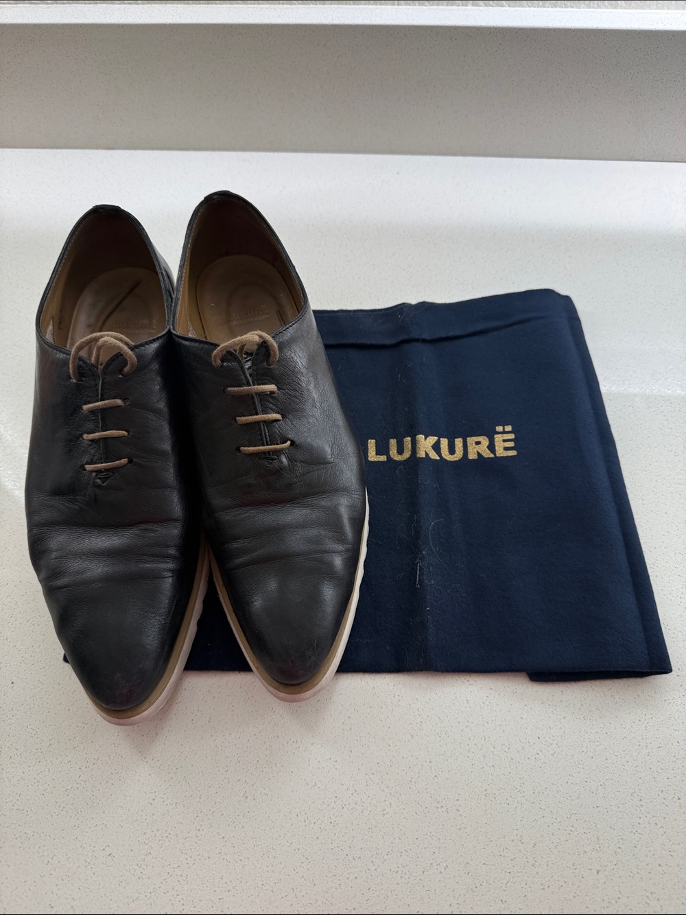 Lukurë Black Leather Women’s Dress Shoes - Size 9